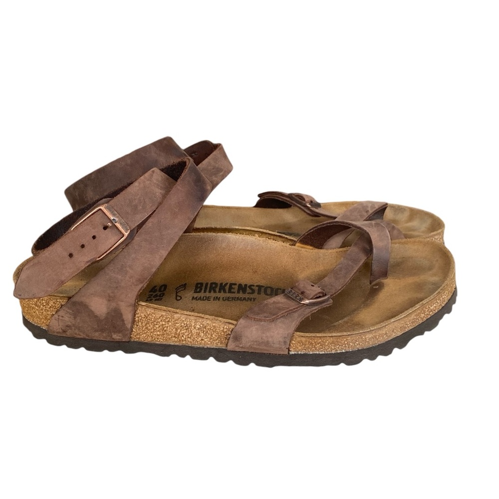 Birkenstock Yara Oiled Leather Gladiator Ankle Strap Sandal